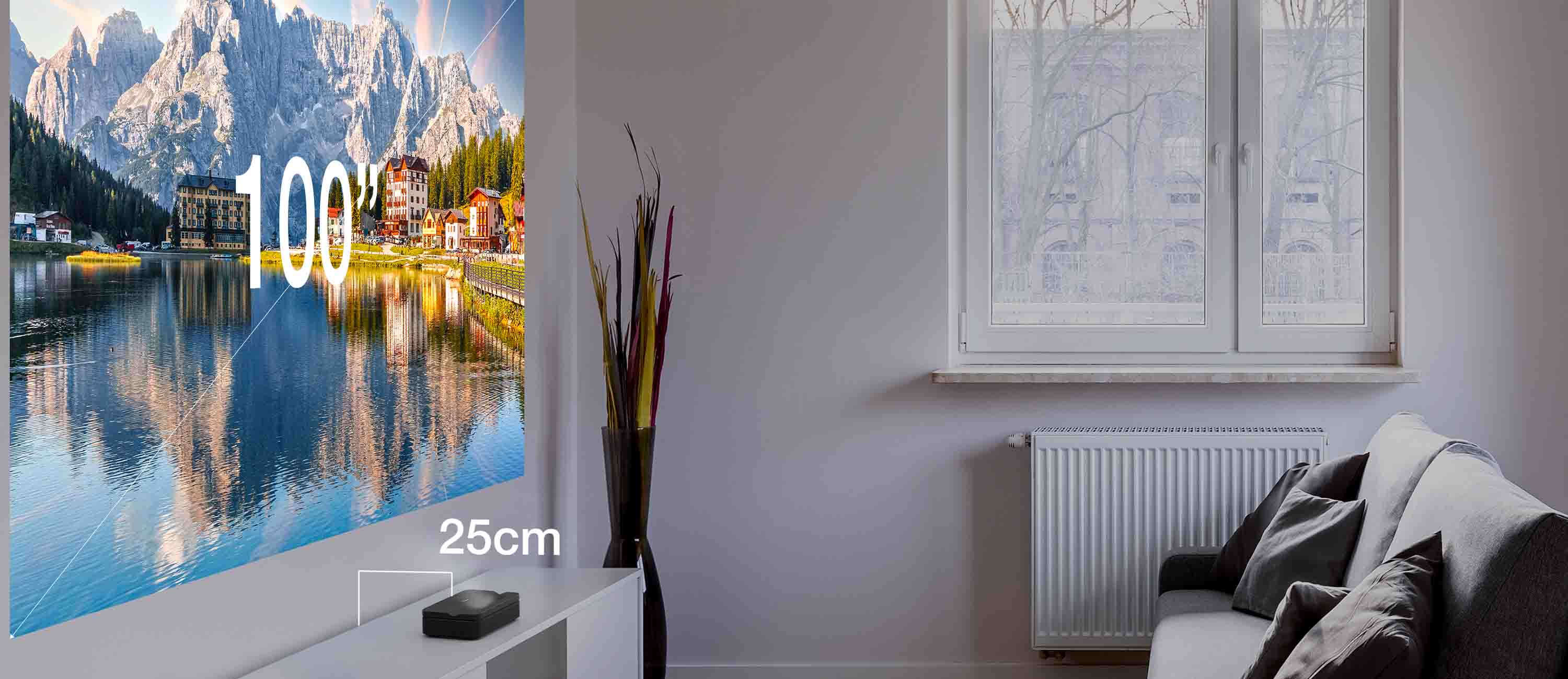 Projektor Optoma H190X zapalone_swiatlo