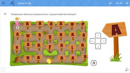 mTalent Czytanie. Litery