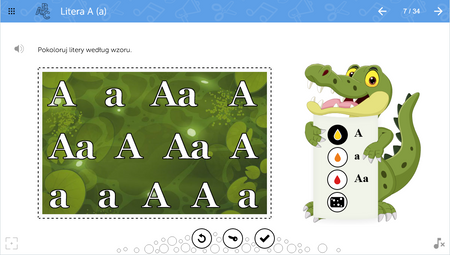 mTalent Czytanie. Litery