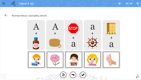 mTalent Czytanie. Litery