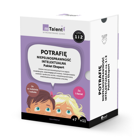 mTalent Potrafię. Niepełnosprawność intelektualna – Pakiet Ekspert (cz. 1 i cz. 2) (Ja i świat, Ja w rodzinie i szkole) (wiek 7+, 11+)