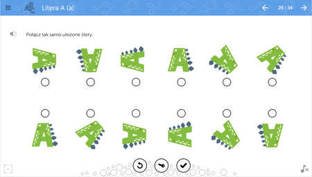 mTalent Czytanie. Litery